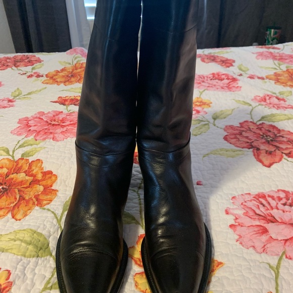 Prada Soft Leather Black boots with Kitten heels - Picture 3 of 16